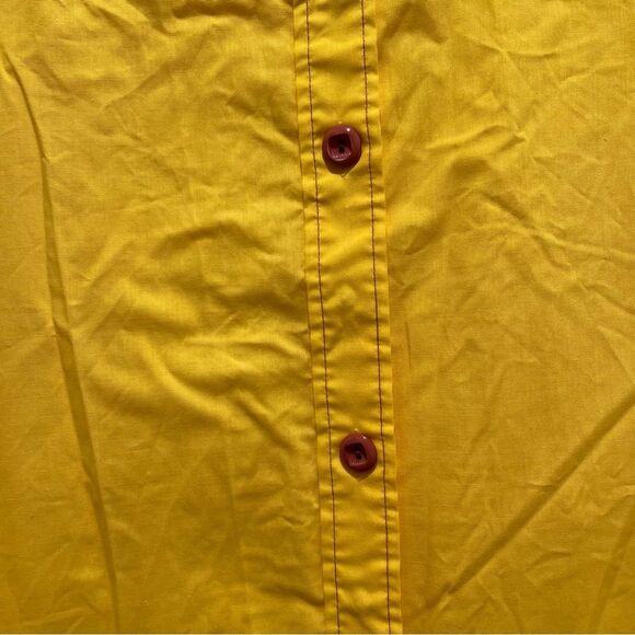Vintage 60s/70s Sears Yellow Cotton Dress - Picture 12 of 13